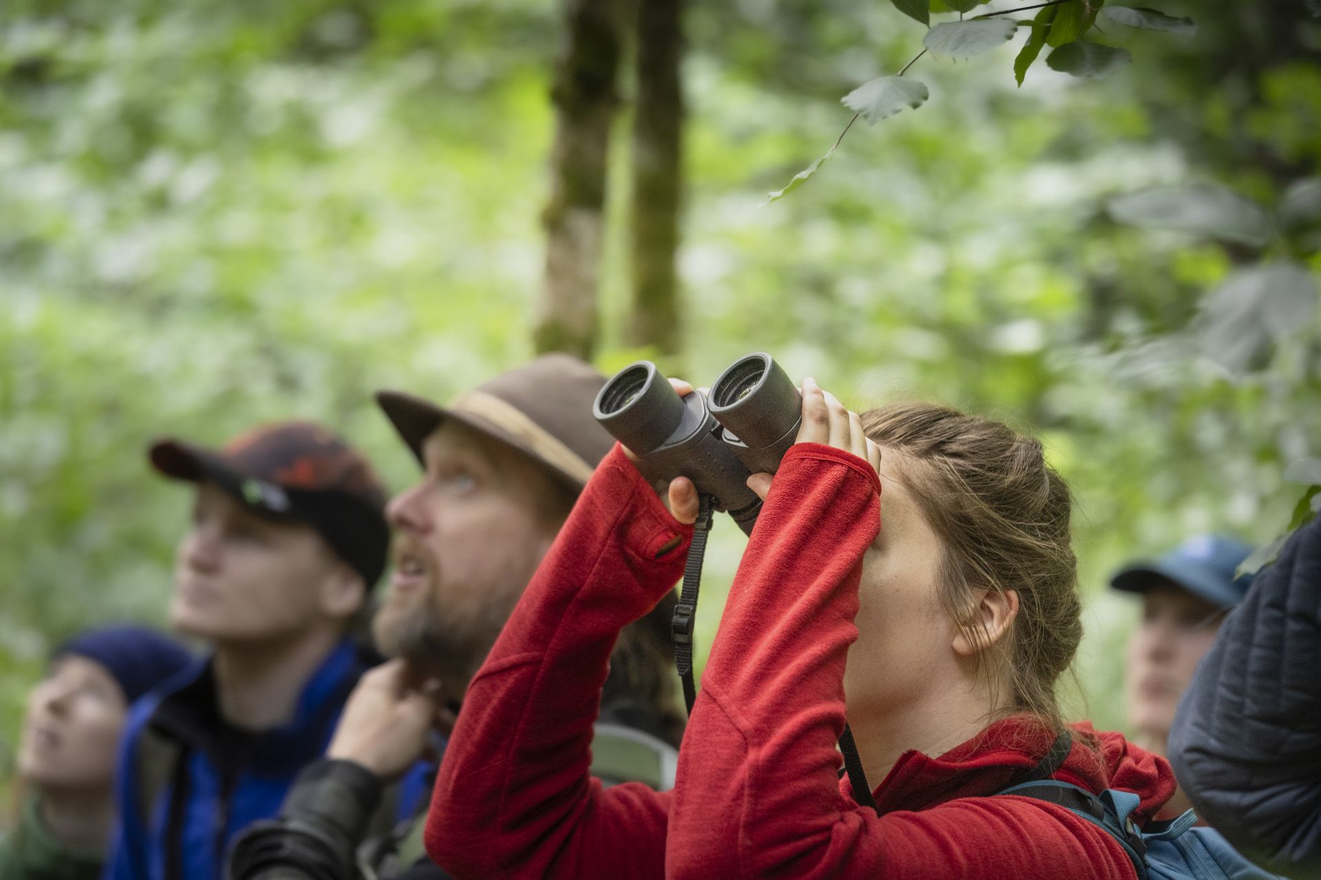 Ronny Steen underviser studenter ute i naturen, bilde 2